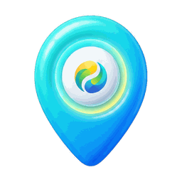 Logo no pino do mapa
